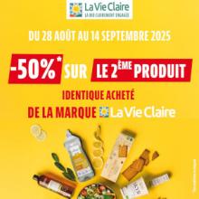 Opération 2è produit La Vie Claire à -50% - Septembre 2025